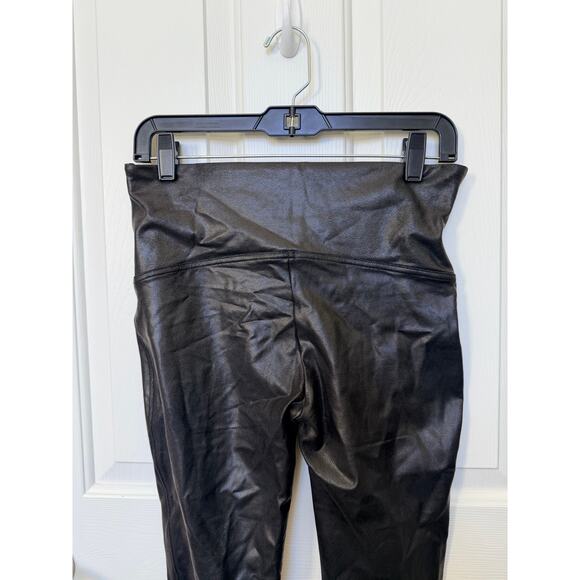 SPANX Faux Leather Leggings – Black – XL Tall – High Rise – Shaping Long Inseam - Picture 5 of 6